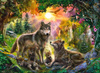 Puzzle 500 elementów Wilki Zachód Słońca (Ravensburger)