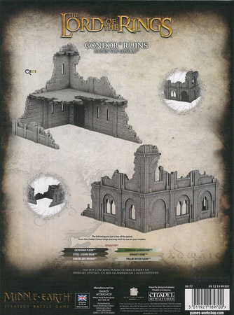 Middle-Earth Strategy Battle Game Gondor Ruins sceneria
