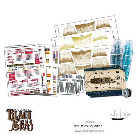 Black Seas 3rd Rates Squadron (1770-1830) - okręty liniowe 1:700