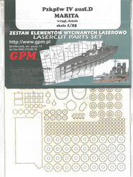 Wręgi i detale do modelu GPM 593 PzKpfw IV Ausf D.