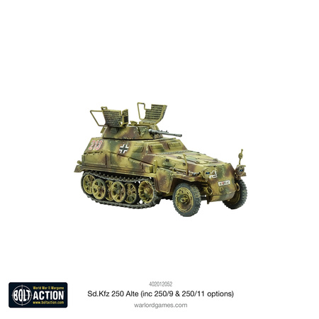 Bolt Action German Sd.Kfz 250 (Alte) Half-Track - opcje do złożenia wariantów: 250/2, 250/9, 250/11