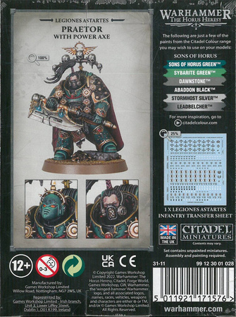 The Horus Heresy Praetor with Power Axe