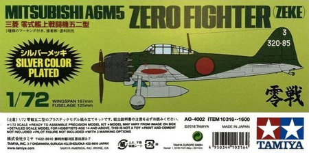 Tamiya 10316 A6M5 Zero  - Silver Color Plated