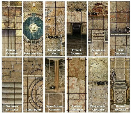 Tenfold Dungeon The Temple Świątynia - przestrzenna sceneria RPG