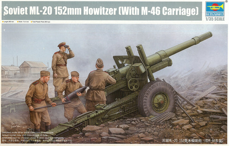 Trumpeter 02344 Soviet 122mm Howitzer 1938 M-30 Late Version model plastikowy do sklejenia i pomalowania