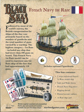 Black Seas French Navy 1st Rate - okręt 1:700