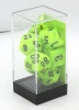 Kości zestaw RPG Chessex 22430 Vortex Bright Green / Black Mega-hedral