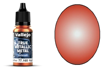 Vallejo 77165 True Metallic Metal 165 Airbrush Forged Red