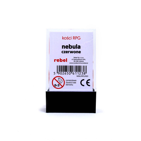 Zestaw kości REBEL RPG - Nebula - Czerwone