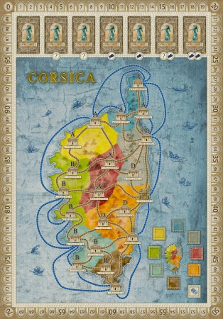 Concordia mapa Galia / Korsyka - Gallia / Corsica