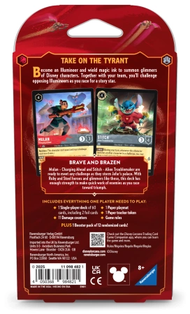 Disney Lorcana Reign of Jafar Ruby & Steel - Brave and Brazen