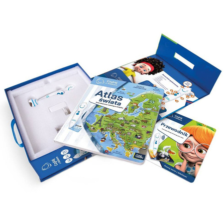Czytaj z Albikiem Zestaw z piórem i książką Atlas świata
