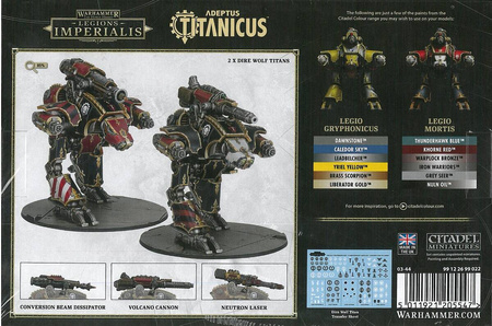 Legions Imperialis Dire Wolf Heavy Scout Titans 