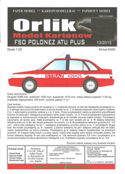 Orlik 163 – Koparka UNEX DH 411 - Model kartonowy