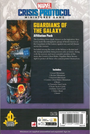 Marvel Crisis Protocol CP222 Guardians of the Galaxy Affiliation Pack