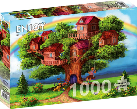 Puzzle 1000 el. Enjoy 2053 Domki na drzewie