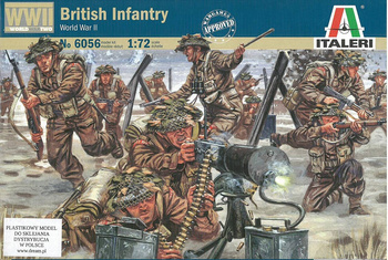 Italeri 6056 British Infantry WWII zestaw plastikowy do sklejenia i pomalowania