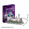 Puzzle 3D 128 el. Zamek Neuschwanstein z podświetleniem LED
