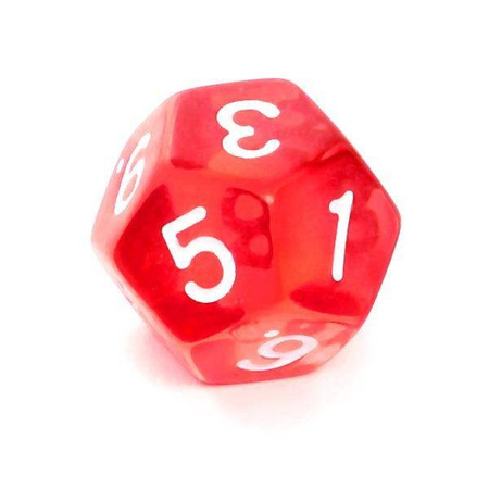 Kości zestaw RPG kryształ czerwone (Rebel)