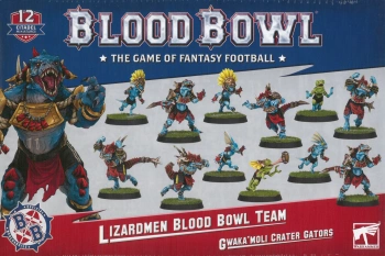 Blood Bowl Lizardmen Team / Gwaka'Moli Crater Gators - drużyna jaszczuroludzi