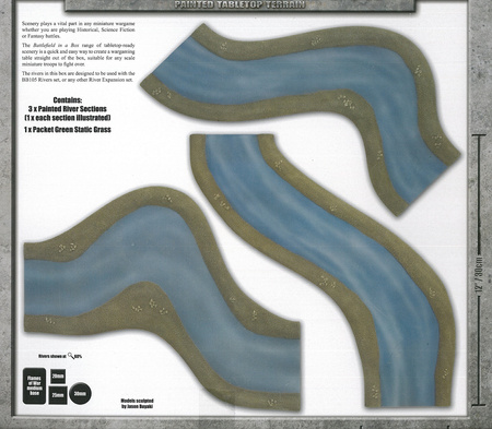 Battlefield in a Box BB514 River Expansion Bends - rzeka zakola
