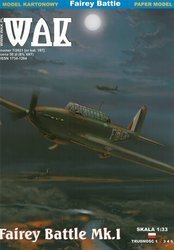 Model kartonowy WAK 7/21 Fairey Battle Mk.I