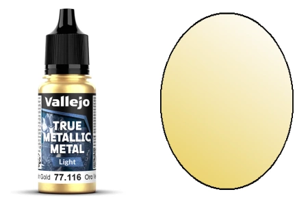 Vallejo 77116 True Metallic Metal 116 Light Greenish Gold