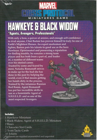 Marvel Crisis Protocol Hawkeye & Black Widow, Agent of S.H.I.E.L.D. Character Pack CP24