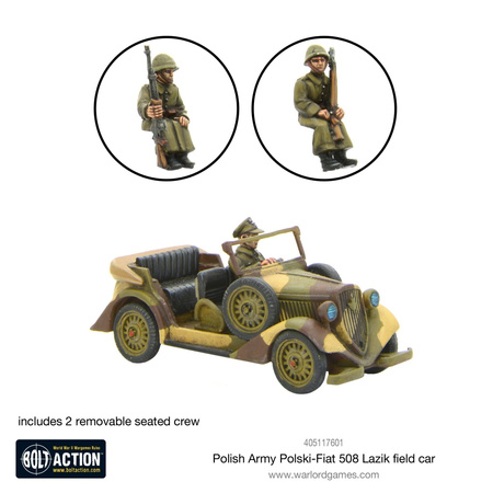 Bolt Action WWII Polish Army Polski Fiat 508 Lazik