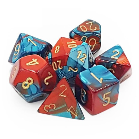 Kości zestaw RPG Gemini Red Teal Chessex