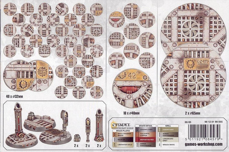 Podstawki Sector Mechanicus 32mm, 40mm & 65mm
