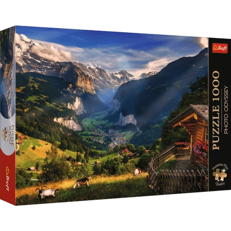 Puzzle 1000 el. Dolina Lauterbrunnen (Trefl)