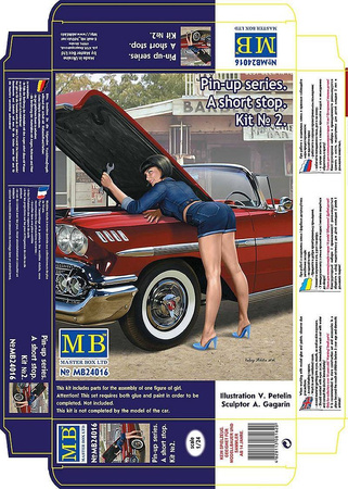 Master Box 24016 Pin-up series. A short stop-Kit 2