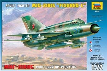 Zvezda 7259 Soviet Fighter MIG-21BIS "FISHBED-L"