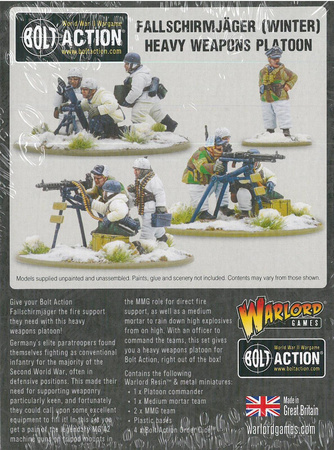 Bolt Action German Fallschirmjager (winter) Heavy Weapon Platoon