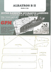 GPM Wręgi do modelu kartonowego Albatros B II w skali 1:33