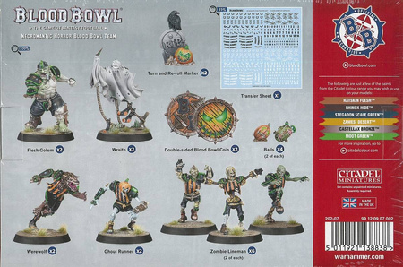 Blood Bowl Necromantic Horror Team / Wolfenburg Crypt-Stealers - drużyna ghuli