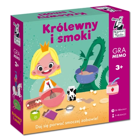 Kapitan Nauka Królewny i Smoki Gra memo