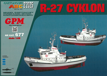 GPM 677 R-27 Cyklon model kartonowy do sklejenia