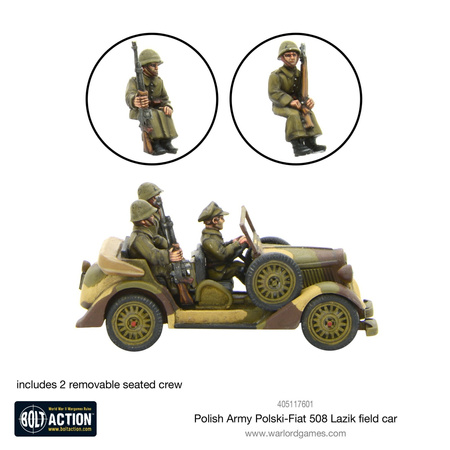 Bolt Action WWII Polish Army Polski Fiat 508 Lazik