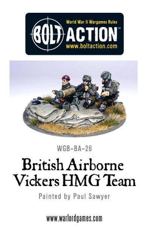 Bolt Action British Commando Paras Vickers MMG Team