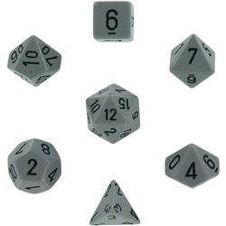 Kości zestaw RPG Chessex Opaque Dark Grey/Black