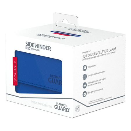 Pudełko na karty Sidewinder 100+ XenoSkin Blue/Red Niebiesko/Czerwone (UG)