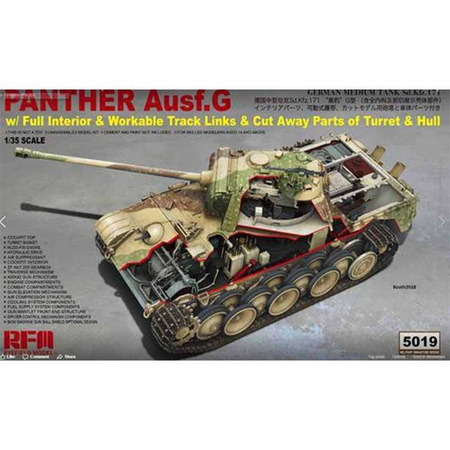 Ryefield Model 5019 Panther Ausf.G w/Full Inter.  