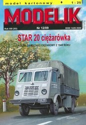 Model kartonowy Modelik 12/09 - STAR 20 ciężarówka