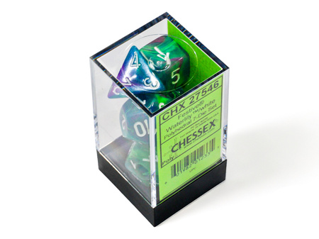 Kości zestaw RPG Chessex 27546 Festive Waterlily w/White