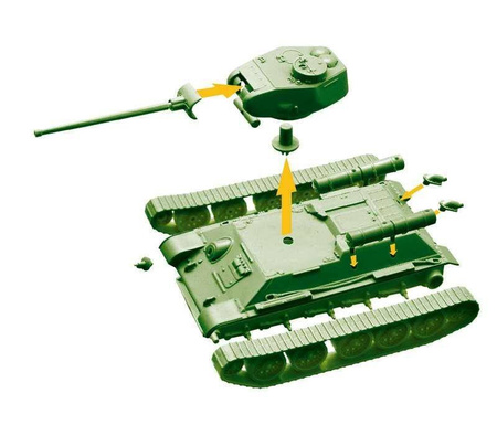 Italeri 34102 World of Tanks T-34/85 Easy to build