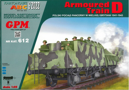 GPM 612 Armoured Train D model kartonowy do sklejenia