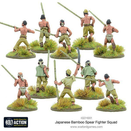 Bolt Action WWII Japanese Bamboo Spear Fighter Squad