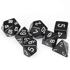 Kości zestaw RPG Chessex Opaque Black/White